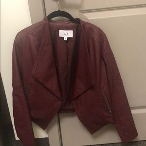 jack by bb dakota red vegan leather jacket
